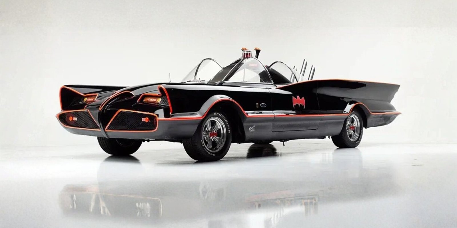 An image of the original 1966 George Barris Batmobile