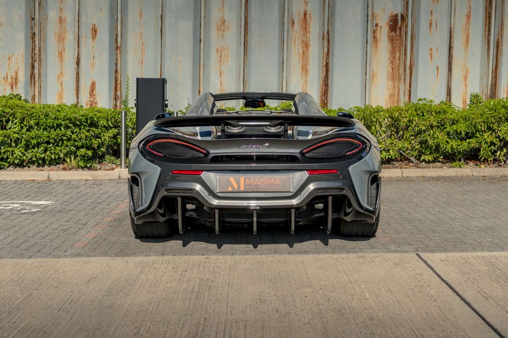 McLaren 600LT Spider rear with top-exit exhausts