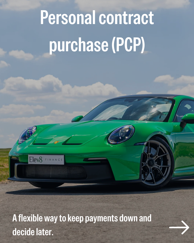 Personal Contract Purchase PCP finance — flexible payments for prestige vehicles, Elev8 Finance